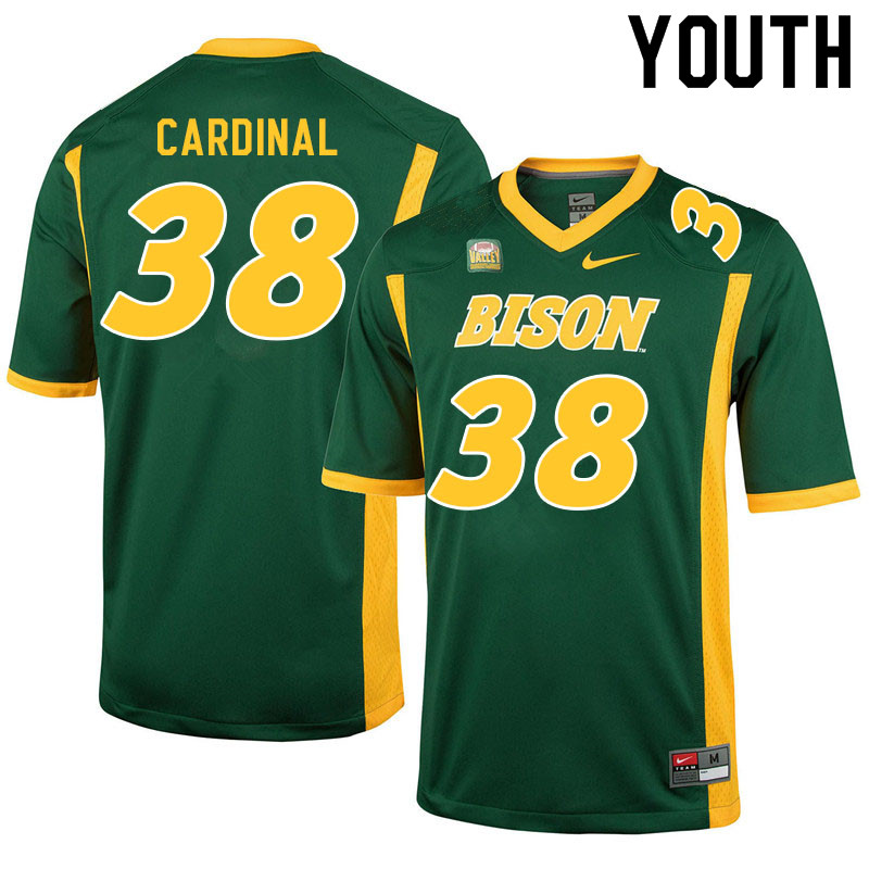 Youth #38 Will Cardinal North Dakota State Bison College Football Jerseys Sale-Green